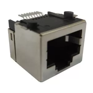 CRSSH کانکتور شبکه مادگی RJ45 فلزی SMD / سوکت شبکه رو بردی مادگی 8P8C پایه smd CRSSH کانکتور شبکه مادگی RJ45 فلزی SMD / سوکت شبکه رو بردی مادگی 8P8C پایه smd
