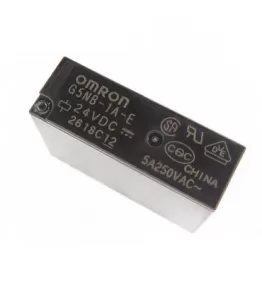 R24V4P5A رله پکیجی 24 ولت 5 آمپر 4 پایه OMRON G5NB-1A-E R24V4P5A رله پکیجی 24 ولت 5 آمپر 4 پایه OMRON G5NB-1A-E