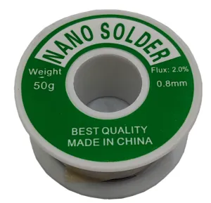sla50 سیم لحیم 50 گرم Nano Solder با قطر 0.8mm جنس خوب- اورجینال sla50 سیم لحیم 50 گرم Nano Solder با قطر 0.8mm جنس خوب- اورجینال