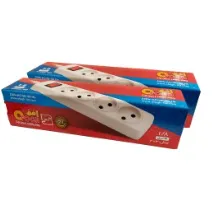 MOHS چندراهی برق 4 خانه بدون ارت افق مدل 403 طول 1.8 متر- اورجینال
