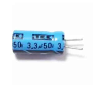 3.3UF50V خازن 3.3 میکروفاراد 50 ولت - خازن الکترولیتی