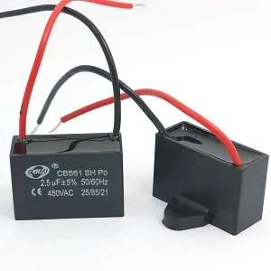 R2.5UF450V خازن کتابی 2.5 میکروفاراد 450 ولت - خازن راه انداز سیم دار YMR45255 SH R2.5UF450V خازن کتابی 2.5 میکروفاراد 450 ولت - خازن راه انداز سیم دار YMR45255 SH