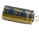 820UF16v خازن 820 میکروفاراد 16 ولت ELNA - خازن الکترولیتی 820UF16v خازن 820 میکروفاراد 16 ولت ELNA - خازن الکترولیتی