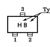 2SC3120 =HB ترانزیستور NPN منفی 15 ولت 0.05 آمپر - 15V0.05A TRNS00- اورجینال